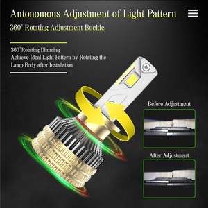 Faros <span class=keywords><strong>LED</strong></span> H4 A11 de Alto Rendimiento con Cuatro Lámparas de Cobre, 300W, 18000Lm, 6500K, 12-24V para Vehículos Todoterreno y Flotas de Expedición <span class=keywords><strong>4x4</strong></span> - Product Image 3