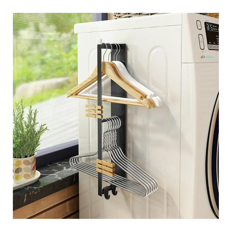 Ванная комната Прачечная стиральная машина Холодильник боковой шкаф Магнитный вешалка отделка стойка балкон крюк Магнитный стеллаж для хранения