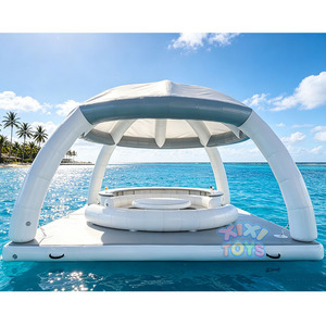 Plataforma Flotante Inflable Resistente XIXI con Toldo, Isla Flotante para Descanso en el Agua con Sofá y Sillón - Product Image 2