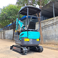 Mini-excavatrice sur chenilles de 1,5 tonne à haute stabilité, compacte, emballage standard pour l'exportation