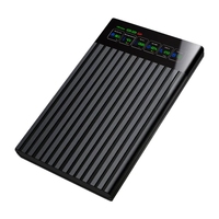 Nuevo diseño USB C carcasa de disco duro para 2,5 "SATA SSD HDD con pantalla LCD inteligente