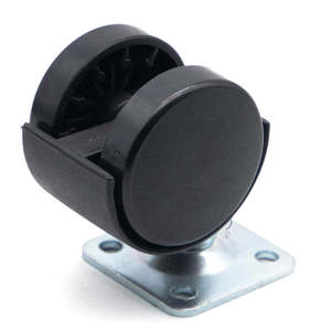 Roues de chariot industrielles en TPR de 4 pouces, sans marquage, fixation par plaque supérieure, fonctionnement silencieux, réduction sur les commandes en gros pour équipement logistique - Product Image 2
