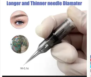 5CM 7CM mevcut Thunderlord güç kalıcı makyaj kartuşları kaş dövme Microblading İğneler uzun bant