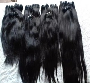 Paquets de trame de cheveux indiens bruts brésiliens naturellement ondulés 10 40 pouces extensions ondulées rebondissantes de trame de génie teint sans vapeur - Product Image 2