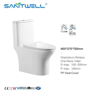 WC monobloc à chasse directe, durable, idéal pour les salles de bain modernes – Meilleures ventes