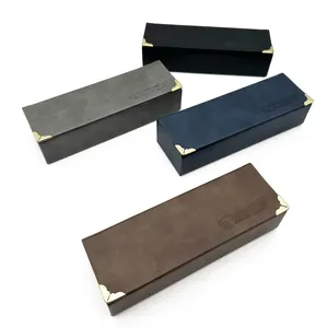 Роскошный чехол с жестким кожаным покрытием, чехлы для солнцезащитных очков, бархатная коробка, упаковка для очков с индивидуальным логотипом