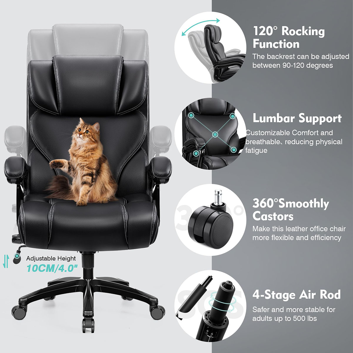 office chair 400lb big and tall heavy duty
