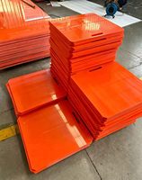 Feuilles de polyéthylène HDPE PE orange vif, découpées sur mesure, avec une bonne résistance à l'usure