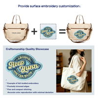 Sac fourre-tout en toile beige-marron bicolore de qualité supérieure avec impression de logo personnalisable, bandoulière amovible, sac à bandoulière pour les courses