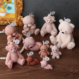 Diy Bear <b>Candle</b> Mold <b>Set</b> For Soap And Resin Crafting Valentine'S Day <b>Gift</b> - Product Image 4