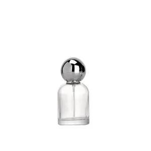Atomizador de 30ml de capacidad, pegatina con logotipo, frasco transparente para Perfume, contenedor vacío, dispensador de uso único para Perfume