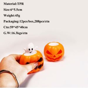 Jouets anti-stress en TPR en forme de citrouille fantôme pour Halloween - Product Image 6
