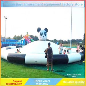 Piscine gonflable pour enfants, ours polaire, bonhomme de neige et panda, jeux aquatiques, parc aquatique, nuage rebondissant - Fabricant direct - Product Image 4