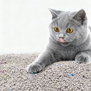 Litière pour chat en bentonite OEM ODM 1-3,5 mm, échantillon gratuit, biodégradable, écologique, contrôle des odeurs supplémentaire, faible teneur en poussière - Product Image 1