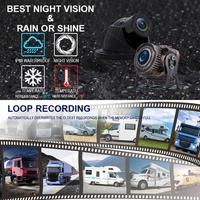 10.36 pouces IPS écran tactile 4 CH 1080P AHD CCTV camion sécurité conduite caméra DVR avec MP5 Blue-tooth