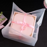 Vente en gros Sacs d'emballage pour desserts en plastique transparent personnalisés 4/6/8/10in Emballage à emporter pour gâteau Sushi Lait