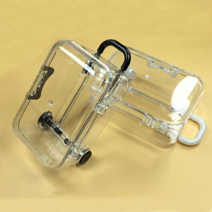 Boîtes cadeaux en plastique transparentes personnalisées, mini dossiers, design en matériaux recyclés, boîte à bonbons, gaufrage, <span class=keywords><strong>d</strong></span>écoration de fête <span class=keywords><strong>d</strong></span>'<span class=keywords><strong>anniversaire</strong></span> - Product Image 1