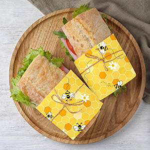 <span class=keywords><strong>Precio</strong></span> <span class=keywords><strong>de</strong></span> fábrica Summer Bee Wax Yellow Honeycomb Deli Paper Tissue Sandwich Wrap Paper Papel impermeable a prueba <span class=keywords><strong>de</strong></span> aceite - Product Image 2