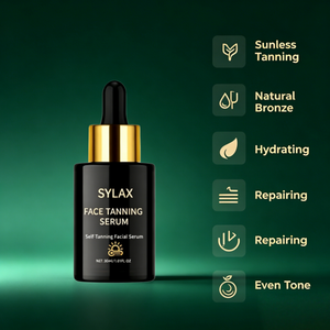 Sérum bronzant pour le visage SYLAX, autobronzant professionnel, éclat naturel bronze, formule de haute qualité, sérum de soin de la peau à séchage rapide - Product Image 3