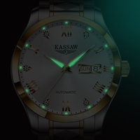 Reloj Automático de Lujo para Hombre de 41 mm con Logotipo Personalizado, Movimiento Mecánico NH36, Acero Inoxidable 316L, Resistente al Agua 50 m
