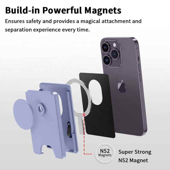 Magnetic Wallet MagCafe Wallet New 2023 Credit Card Holder Wallet  with P-Socket for iPhone 14 13 12