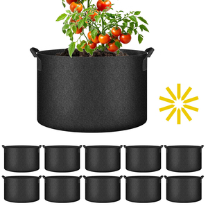 Macetas de tela de 20 galones al por mayor, bolsas duraderas para cultivo de vegetales, fieltro no tejido de 5, 7, 10, 15, macetas de tela de 20 galones - Product Image 1