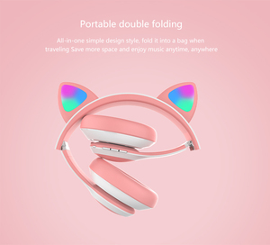 <span class=keywords><strong>ราคา</strong></span>โรงงานร้อนขายไร้สายน่ารักแมวหูหูฟังที่มีไมโครโฟนกันน้ำชุ<span class=keywords><strong>ด</strong></span>หูฟังเล่นเกม - Product Image 6