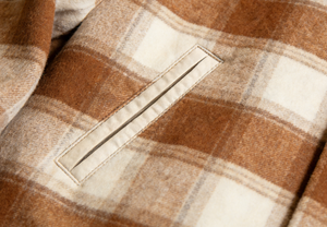 Giacca in Lana da Uomo per Primavera e Autunno, Personalizzata, Marrone Chiaro con Motivo a Quadri Grandi, Vestibilità Comoda, Stile Casual - Product Image 3