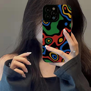 Custodia per Cellulare in TPU Morbido con Stampa Colorata di Stile Elegante per <span class=keywords><strong>iPhone</strong></span> 16 <span class=keywords><strong>Pro</strong></span> Max 15 <span class=keywords><strong>14</strong></span> 13 12 11 Xs Xr Xs Max 7 8 Plus - Product Image 2