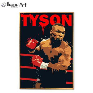 Handmade Vua Vua boxing Hoàng Đế <span class=keywords><strong>Mike</strong></span> Tyson sơn dầu canvas tường trang trí tùy chỉnh kích thước giá bán buôn tác phẩm nghệ thuật chân dung - Product Image 1