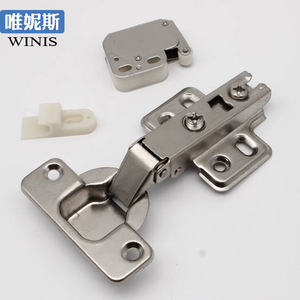Winis Furniture <b>Hinge</b> Full Mortise <b>Spring</b> <b>Hinge</b> Soft Closing Nickel Plating Cold Rolled Steel Modern Design - Product Image 1