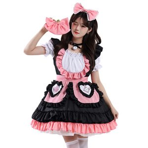 Conjunto de Disfraz de Anime Lolita de Conejita Linda, Vestido Marrón y Negro, Tallas S a 3XL, Disfraz de Cosplay para Mujer, Primavera 2025 - Product Image 3