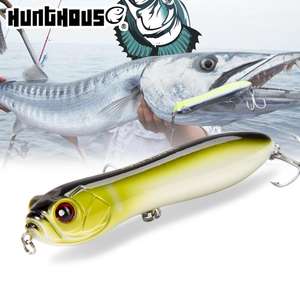 Leurre de pêche à la ligne 110 mm 130 mm, leurre de pêche flottant en eau douce, gros son de billes grincantes pour la pêche au black-bass - Product Image 1