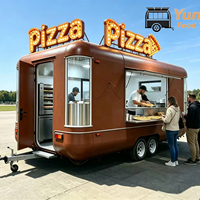Superbe remorque alimentaire mobile personnalisée avec cuisine complète pour le café, la crème glacée, la pizza, les en-cas et la restauration rapide