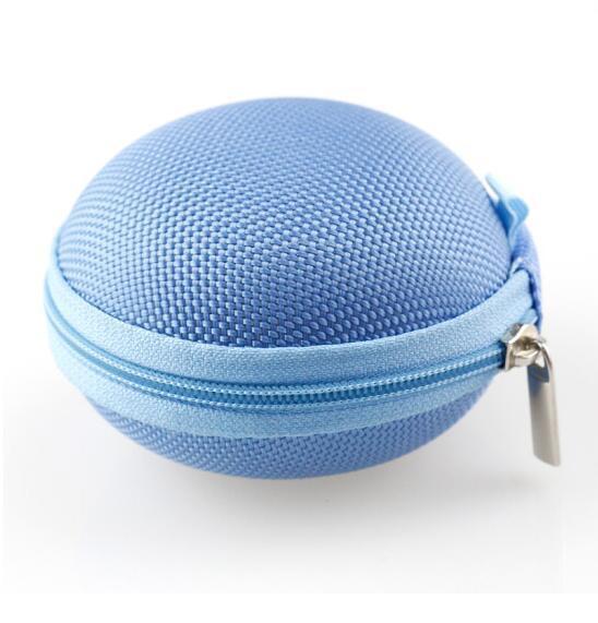 Multi-Color Round EVA Case for Earbuds Headphones Packaging Bags EVA Storage Case for Earphones