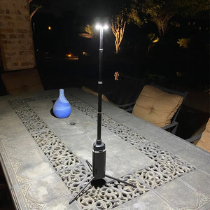 Thiết Kế Mới Xách Tay Ngoài Trời BBQ Câu Cá Kim Loại Cắm Trại Ánh Sáng USB Có Thể Sạc Lại Kính Thiên Văn LED Cắm Trại Ánh Sáng Đèn Với Chân Máy - Product Image 2