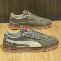 Mode maille respirant sport course baskets hommes classique plat décontracté chaussures de marche