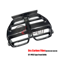 Grille de calandre en carbone sec G80 style ST, pièces de rechange extérieures pour BMW G80 M3 G82 G83 M4, 1 pièce
