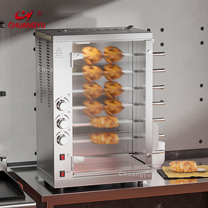 Lò nướng gà quay bằng gas Chuangyu <span class=keywords><strong>2025</strong></span> 3/5/7/6/8 que xiên, bán chạy, quay 360 độ - Product Image 3