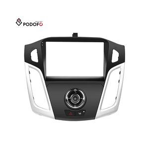 Marco de Radio de coche Podofo doble Din de 9 pulgadas para <span class=keywords><strong>Ford</strong></span> <span class=keywords><strong>Focus</strong></span> 2012-2018 Marco de salpicadero de Radio de plástico ABS estéreo de alta calidad - Product Image 1