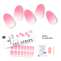 Autocollant pour ongles en gel semi-durci fournisseur d'usine de bandes de vernis à ongles personnalisées en bâtonnets de vernis à ongles en gel