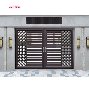 O mais profissional personalizado ferro forjado Gates Portão deslizante automático portões elétricos ferro portão luxo ferro forjado portão