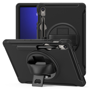 360 di rotazione resistente robusta custodia protettiva per <span class=keywords><strong>Samsung</strong></span> <span class=keywords><strong>Galaxy</strong></span> <span class=keywords><strong>Tab</strong></span> S10 FE <span class=keywords><strong>11</strong></span> "X520 2025 S9 FE/S9 tracolla Cover - Product Image 4