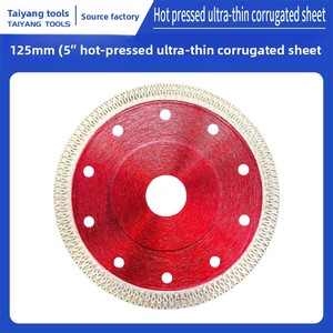 Lame de scie diamantée à bord ondulé effet écaille de poisson 125 mm, ultra-fine, tranchante, durable, revêtement CrN fritté, pour découpe transfrontalière, 5 pouces - Product Image 6