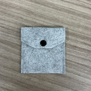 Felt Card Holder Mini Business Card Case Nonwoven Felt Coin Purse Compact Size Below 2 Inch - Product Image 3