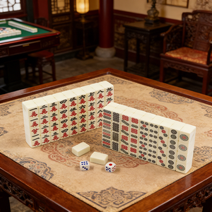 Mini <span class=keywords><strong>Mahjong</strong></span> en Boîte Peau de Serpent, Vente Directe Usine, Format de Poche Portable pour Voyage et Jeu en Famille - Product Image 3