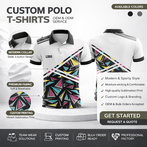 Chemises de golf personnalisées avec logo brodé OEM, séchage rapide, respirantes, vêtements d'équipe de golf - Product Image 4
