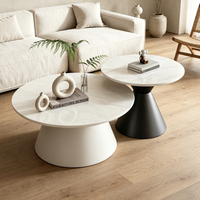 Nouvelle arrivée, table basse ronde minimaliste de luxe, table centrale moderne pour salon, adaptée aux appartements familiaux
