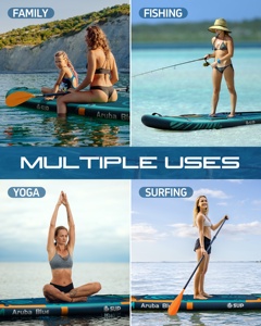 Tabla de <span class=keywords><strong>Paddle</strong></span> inflable de pie de 11'6 pies, ISUP ancho estable para <span class=keywords><strong>2</strong></span> + 1 <span class=keywords><strong>Personas</strong></span>, tabla de <span class=keywords><strong>Surf</strong></span> completa para aventuras familiares - Product Image 5