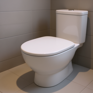 Asiento de inodoro para Azzurra Jubilaeum, forma 1, blanco, con bisagras, 50.5 cm de largo, 37.5 cm de ancho - Product Image 3